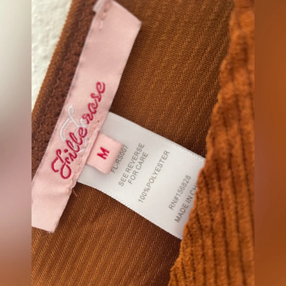 Brown corduroy dress size medium - Picture 5 of 6